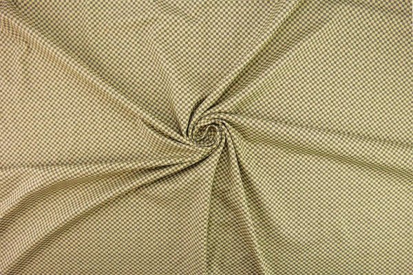 Baumwolljersey Mini Karo Muster beige